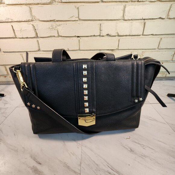 Steve Madden Handbags - Steve Madden Black Leather Shoulder Bag Handbag Purse Xl